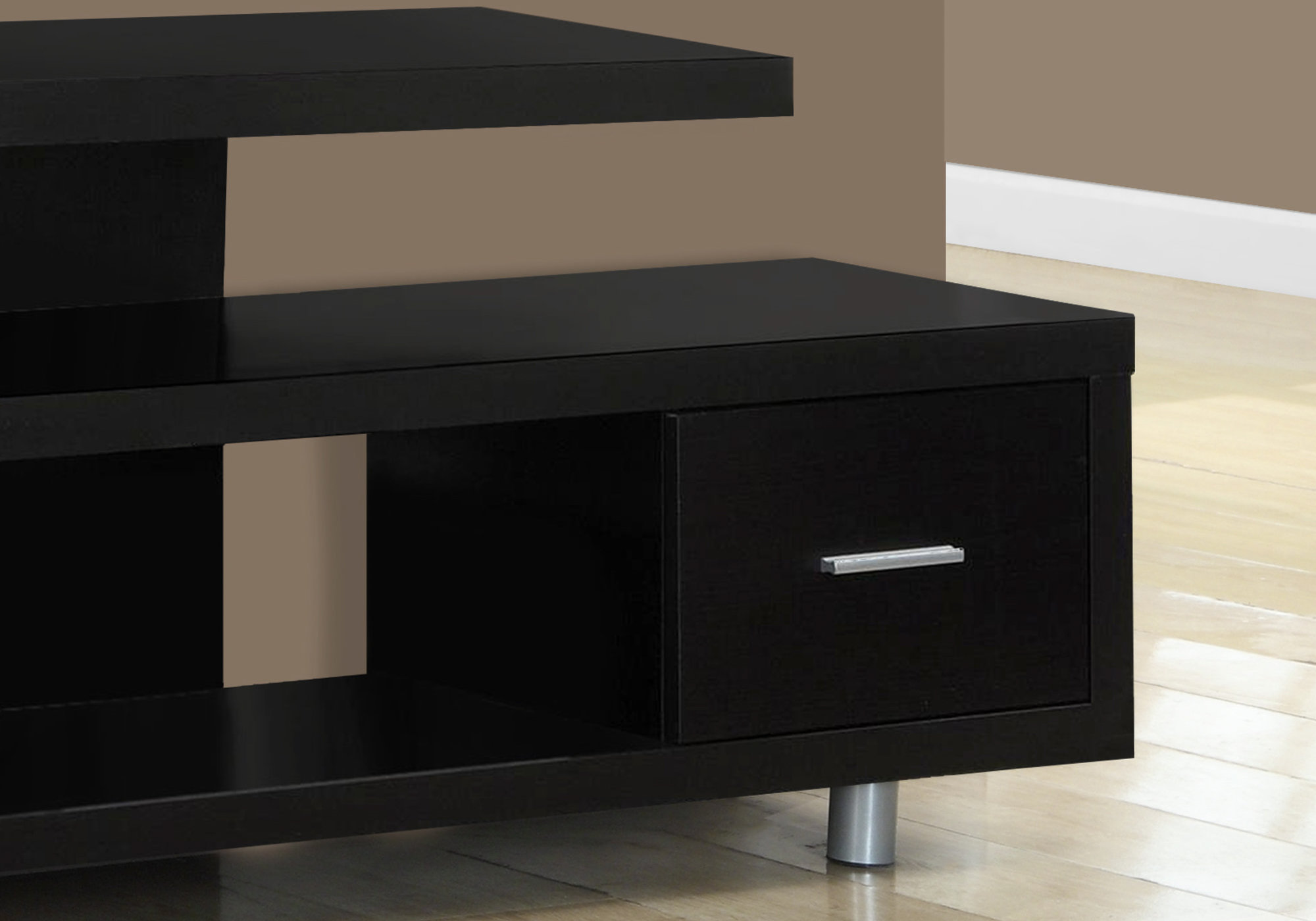 TV STAND - 60"L / CAPPUCCINO WITH 1 DRAWER
